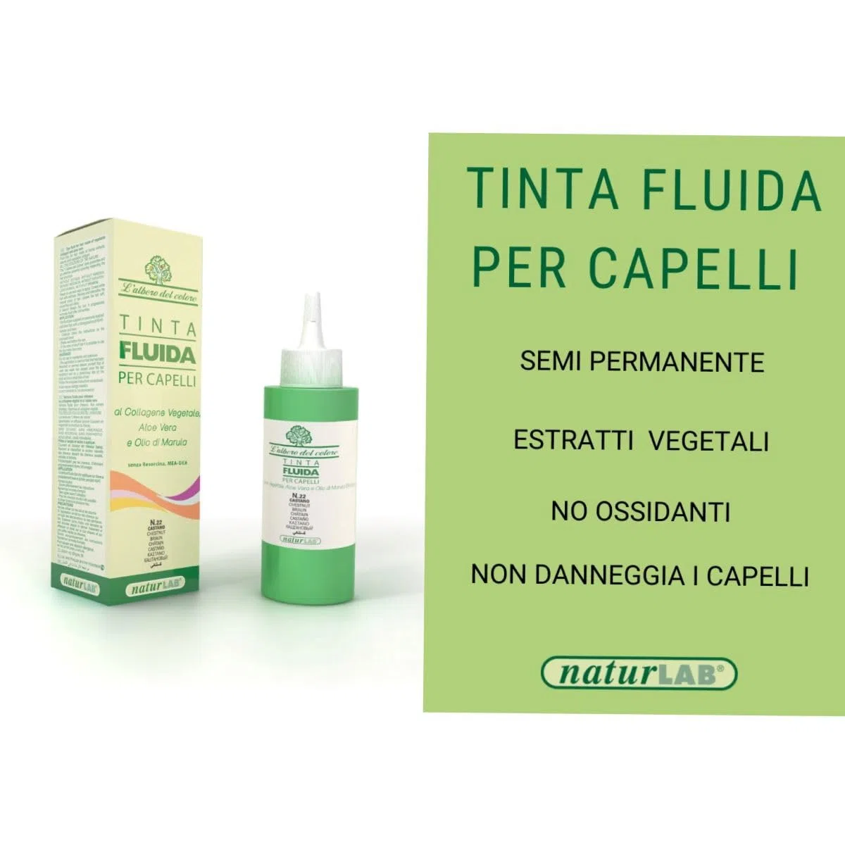 Tinta Fluida L'Albero del Colore 20 Castano Scuro 75 ml - Naturlab