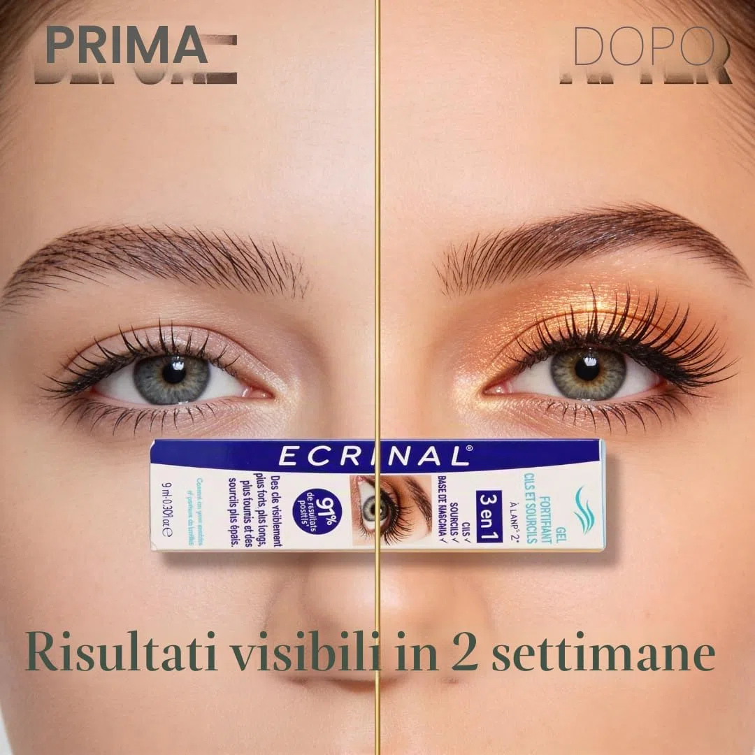 ECRINAL NUOVO FORMULA Rafforzante Ciglia Gel con ANP2+ 9ml