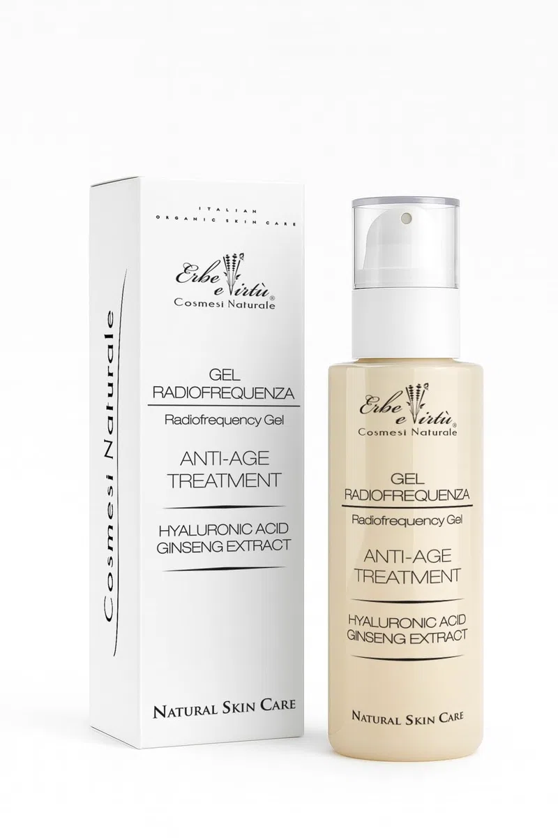 Gel Crema Radiofrequenza Viso 220 ml - Ultrasuoni - Cavitazione con Acido Ialuronico Ginseng Antirughe Effetto Lifting