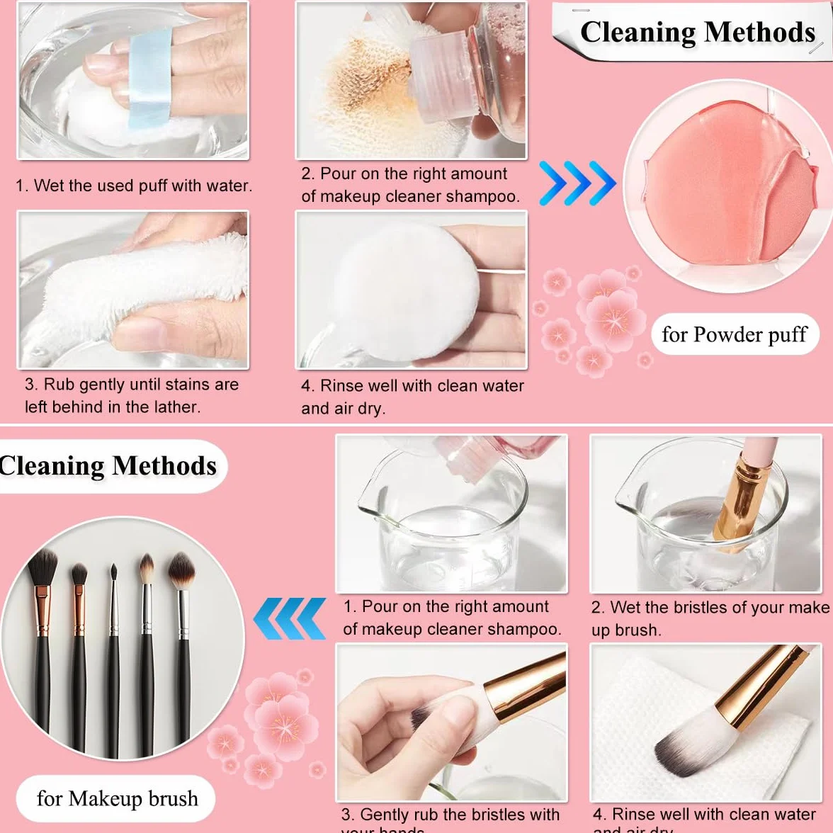 150ml Pulizia Pennelli Trucco, LAWEZX Detergente Liquido per Pennelli da Trucco, Rimuove il Trucco, lo Sporco e le Impurità da Pennelli, Spugne o Piumini per la Cipria, Makeup Brush Cleaner