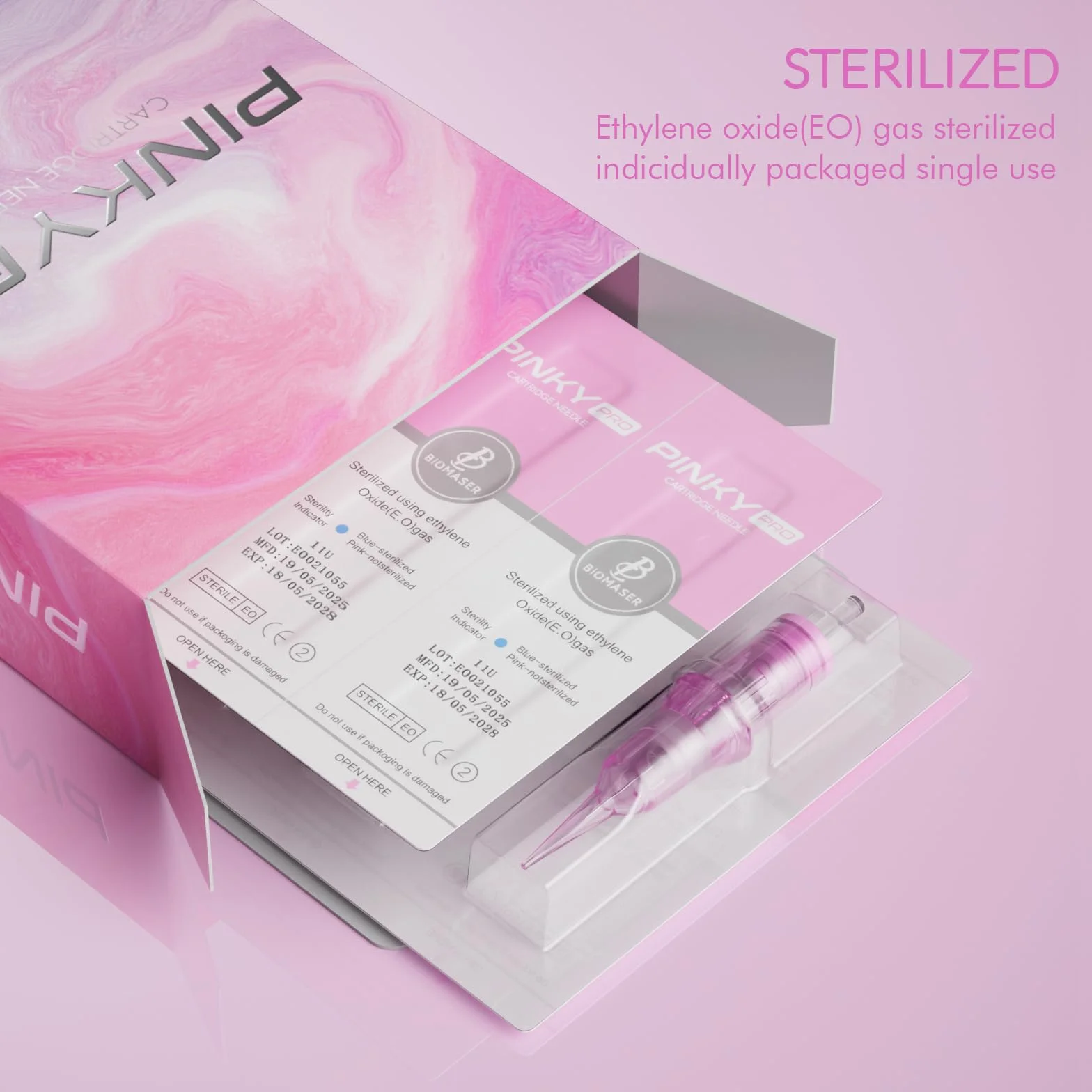 Biomaser Aghi per trucco semi-permanenti, 20 pezzi, universali, per sopracciglia, labbra, estetica facciale o micropigmentazione del cuoio capelluto (1R0.3)