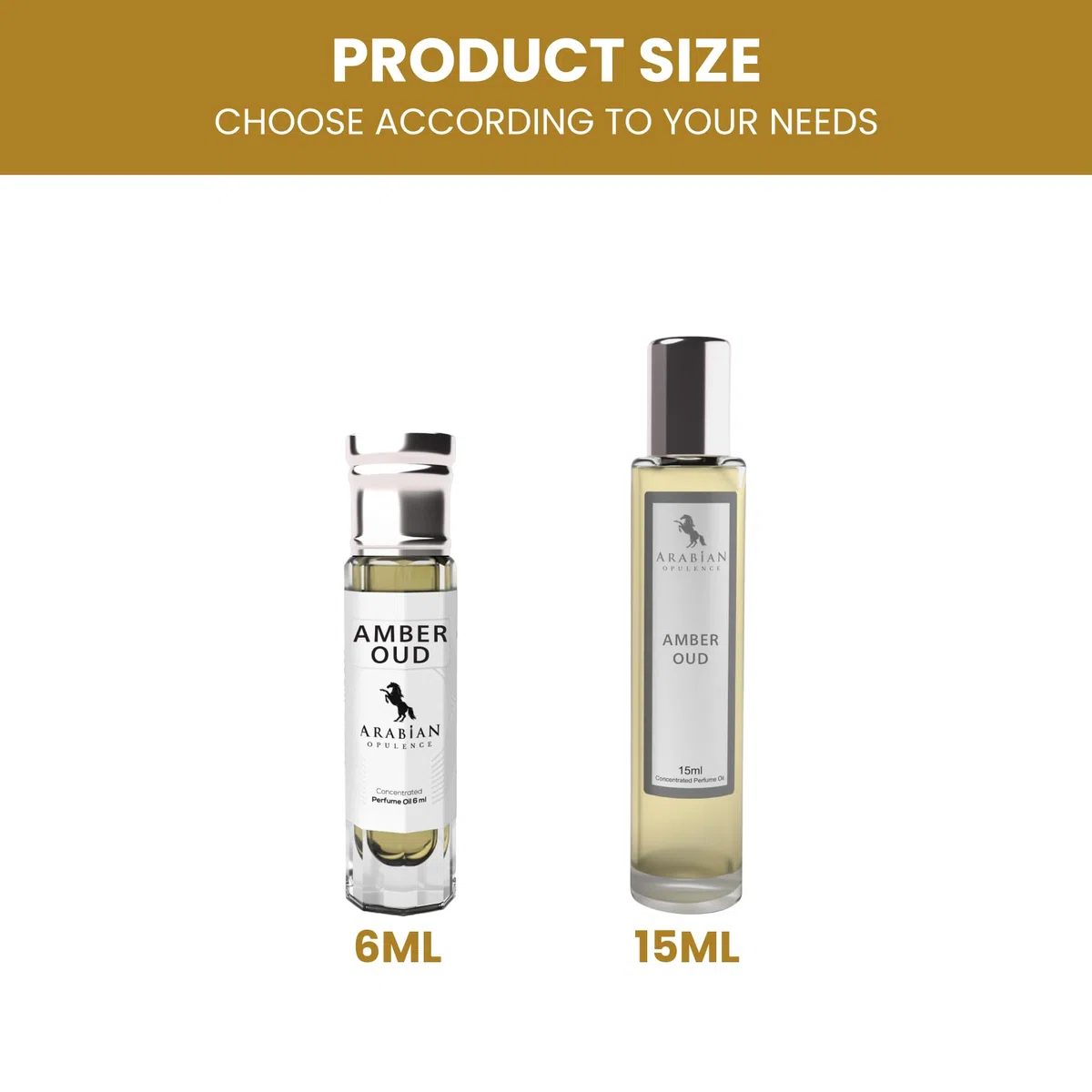 Arabian Opulence FR5 AMBER OUD - Olio profumato roll-on, profumo concentrato per il corpo, profumo a base di olio a lunga durata, unisex, formato da viaggio, senza alcool (15 ml)
