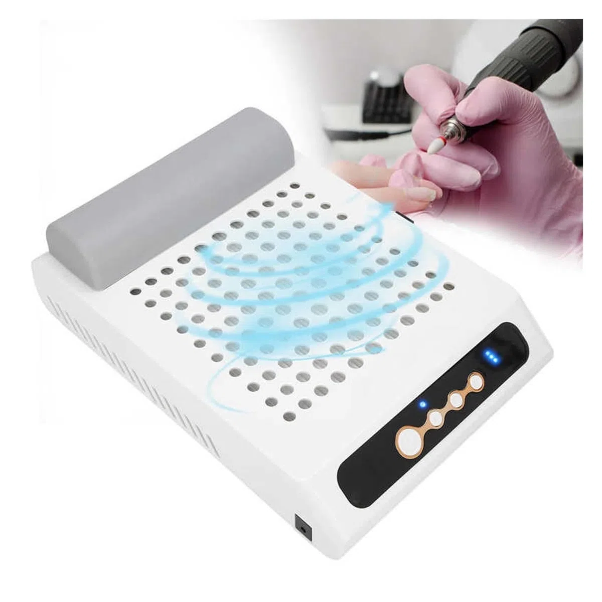 Aspiratore Unghie, Aspirapolvere professionale for collettore di polveri for unghie da 70 W ad alta potenza Strumento for nail art Forniture for negozi for supermercati
