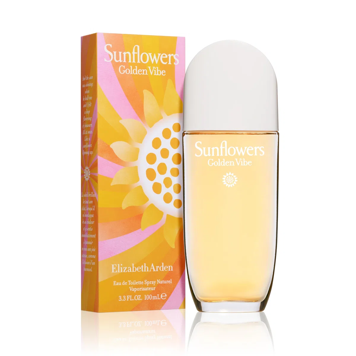 Elizabeth Arden - Sunflowers Golden Vibe Eau de Toilette Spray, Floreale, Agrumato, con Note di Fiore d’Arancio, Bergamotto, Vaniglia e Cedro, Profumo di Lusso per Donne, 100ml