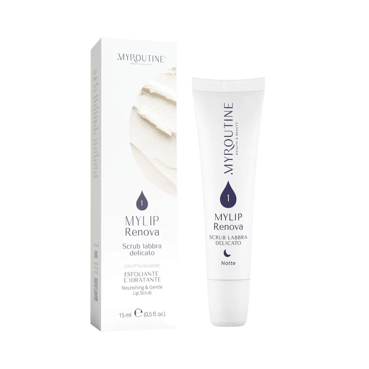MyLip Scrub Labbra - Levigante con Microsfere di Riso, Olio di Oliva e Burro di Karité, Esfoliazione e Idratazione Naturale by Dr. Maurizia Furno