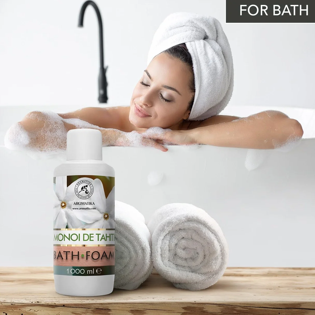 Bagno Schiuma Monoi de Tahiti 1000ml - Bath Foam Monoi de Tahiti - Cura del Corpo - Bellezza - Bagno - Cura del Corpo - Benessere - Relax - Aromaterapia - Spa - Bagnoschiuma - Fragranza Esotica