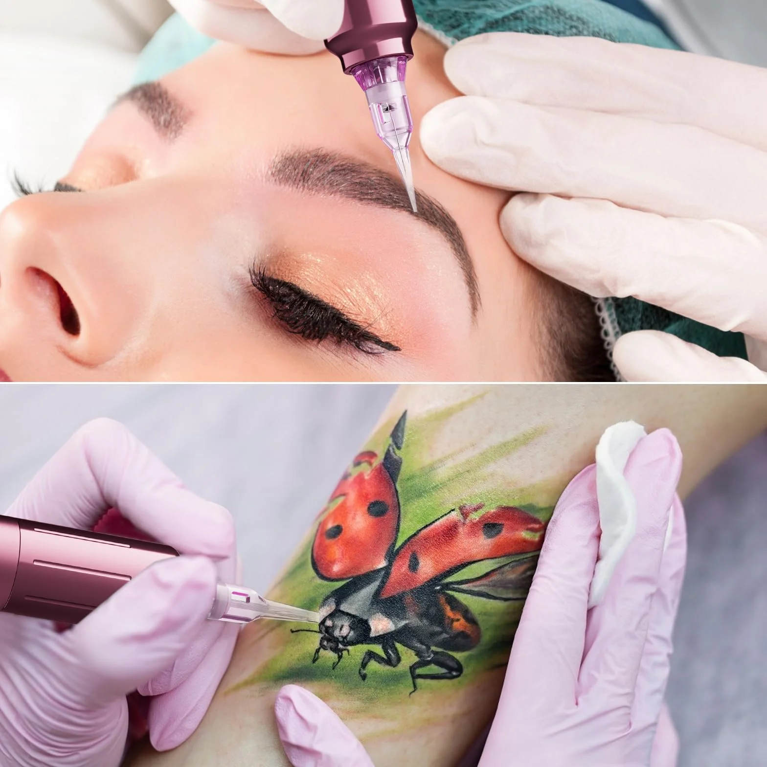 Biomaser Aghi per trucco semi-permanenti, 20 pezzi, universali, per sopracciglia, labbra, estetica facciale o micropigmentazione del cuoio capelluto (1R0.3)