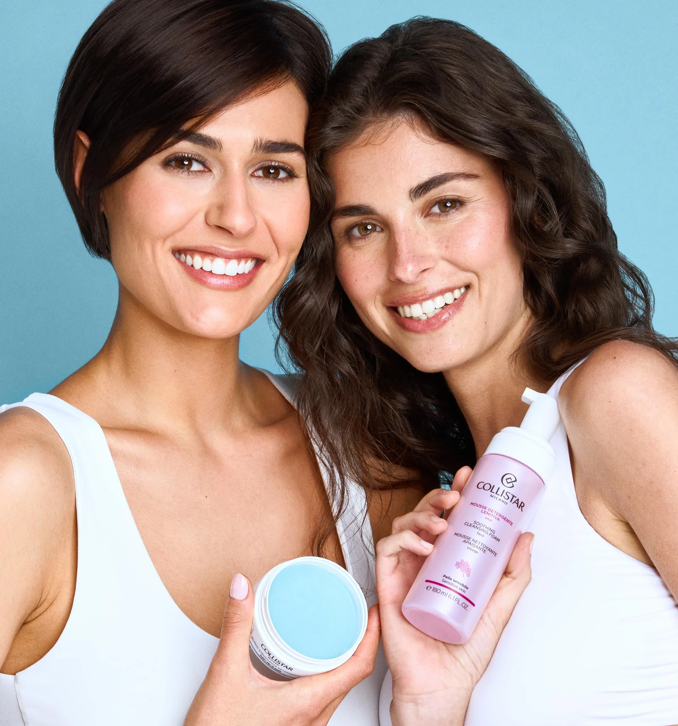 Collistar Mousse Detergente Lenitiva Viso, Deterge il Viso con Estrema Dolcezza Senza Seccare la Pelle, Lascia la Pelle Morbida e Vellutata, anche per Pelli Sensibili, 180ml