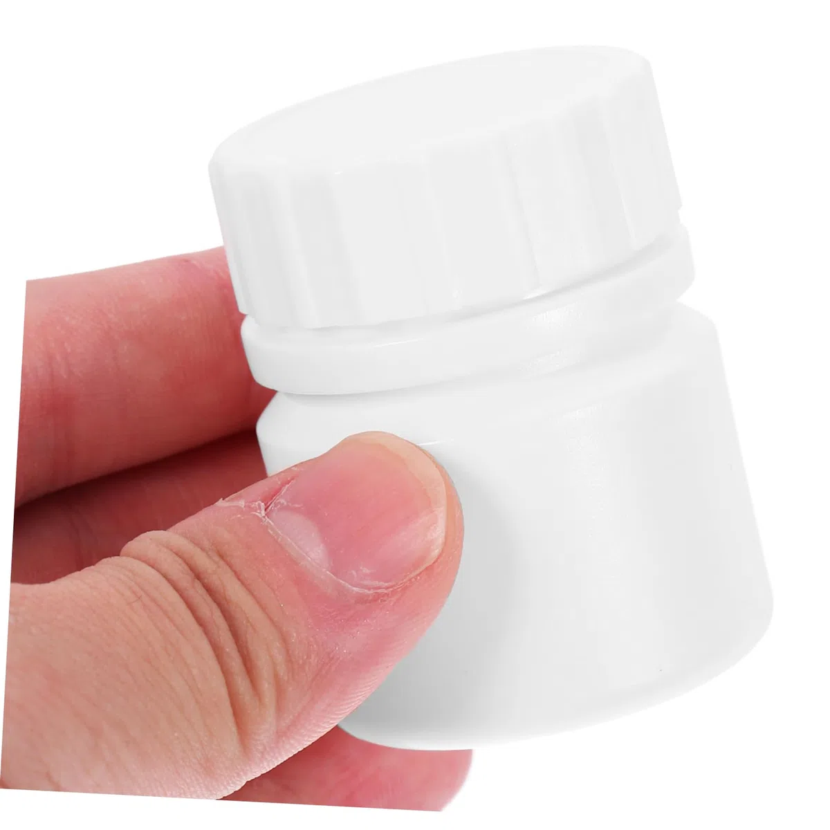 Anneome 12 Bottiglie Ricaricabili per Medicinali da 30Ml in Hdpe con Tappo a Vite Bianco Riutilizzabili per Contenitore Viaggio e Organizzatore Compatto
