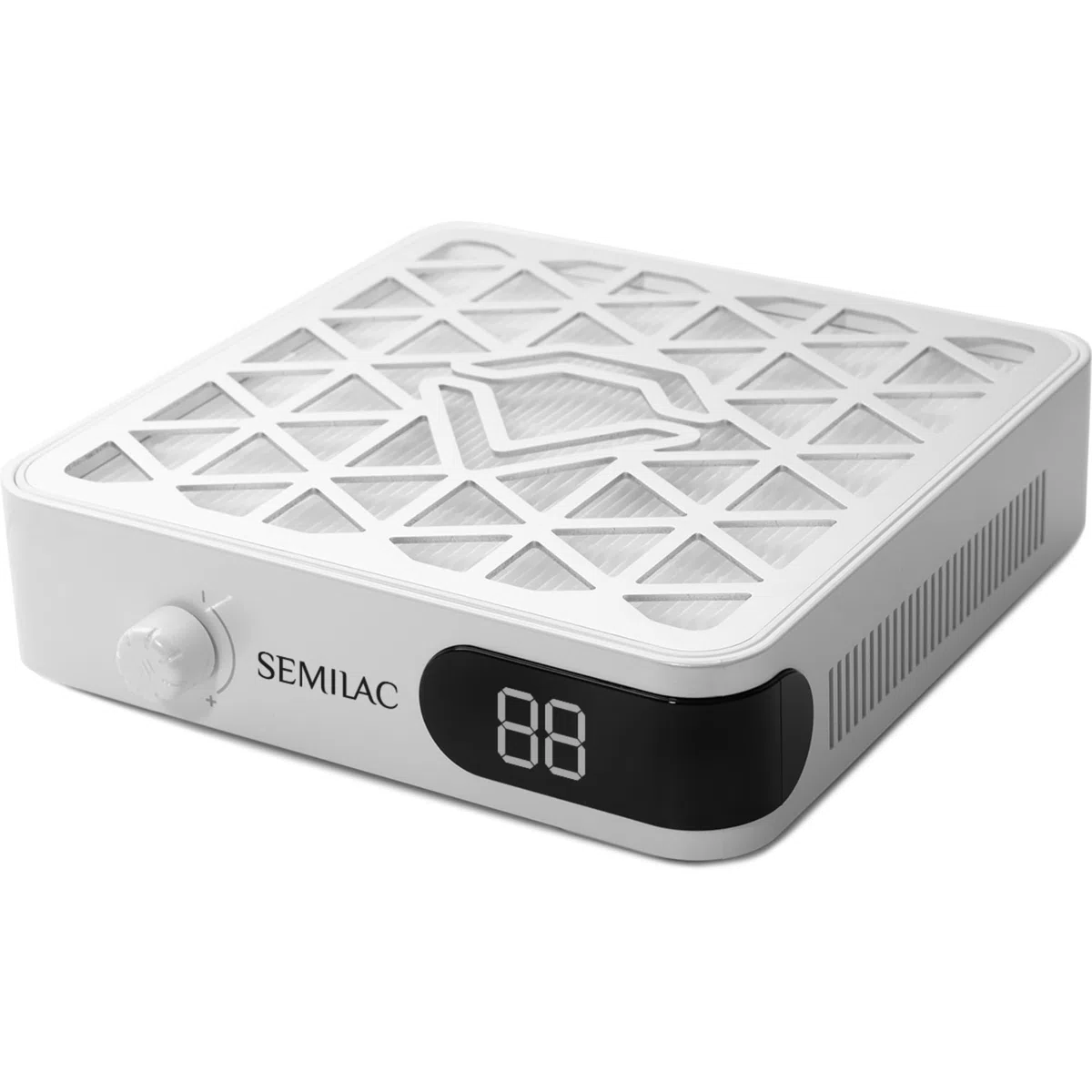 Semilac Dust Collector Diamond Collection 48W - Aspirazione polvere per unghie con filtro, 10 livelli di aspirazione, display digitale, per salone di bellezza e casa