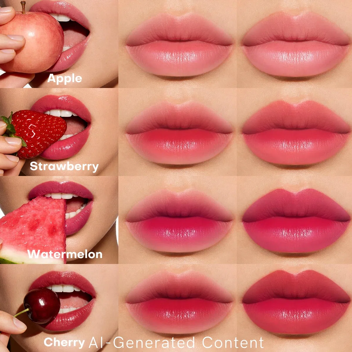 bayfree 7PCS Lip Tint Stain Set, Tinta Labbra Lunga Durata, Impermeabile, Non Appiccicosa, Resistente allo Sbavamento, No-Transfer, Finitura Opaca (Fruit Land)