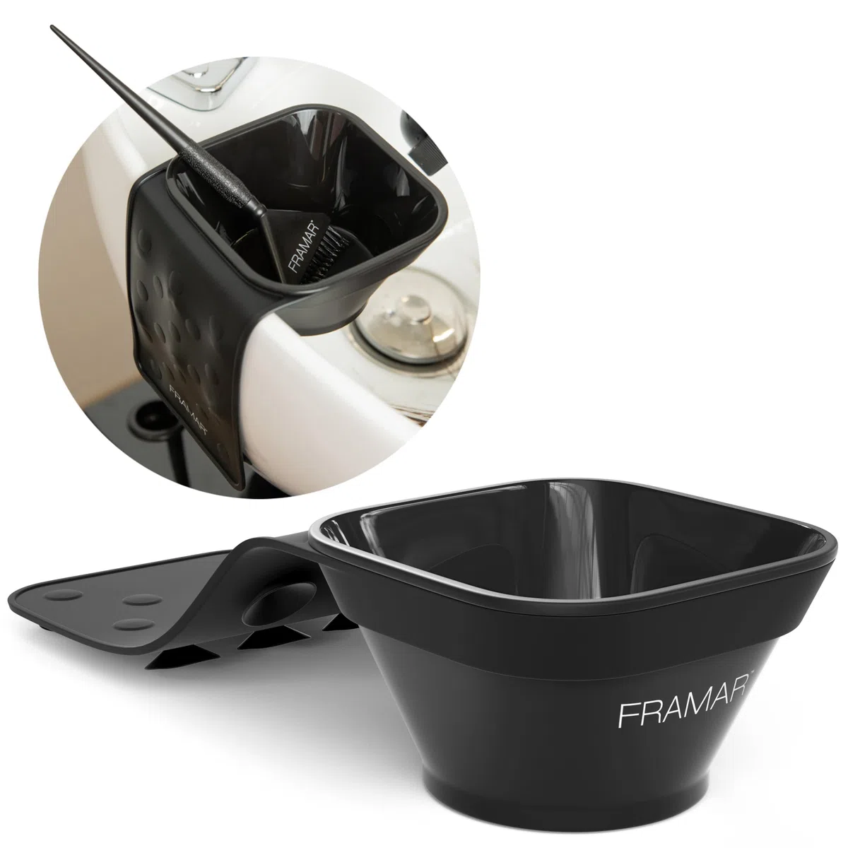 FRAMAR Toning Tub Ciotola Tinta Capelli - Ciotola Per Tinta Capelli, Ciotola Per Tintura, Ciotole Parrucchiere, Tinta Per Capelli, Accessori Parrucchiere, Ciotola Per Toner Capelli - 2 Pezzi
