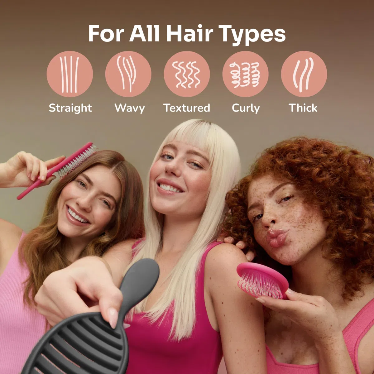 Wet Brush Districante in ceramica Speed Dry con setole Heatflex resistenti al calore e design a sfiato aperto per asciugare i capelli più velocemente, per tutti i tipi di capelli, nero
