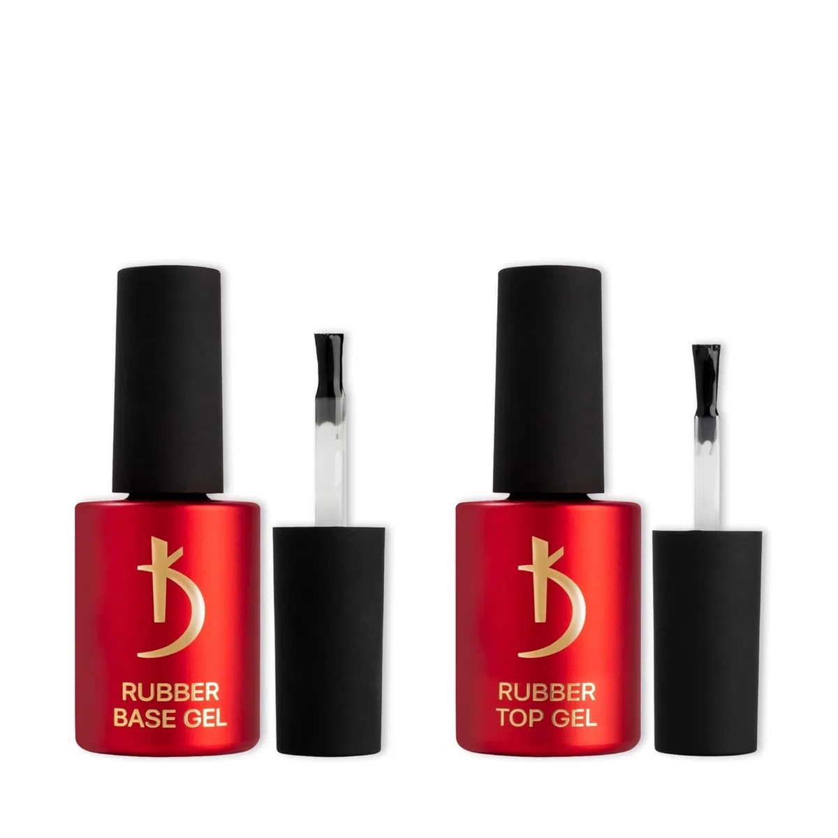 Kodi Professional Rubber Base e Top Coat Semipermanente Smalto per Unghie Gel Polish UV LED Soak Off - Smalto Semipermanente Unghie Gel Manicure Kit (2 * 15 ml)