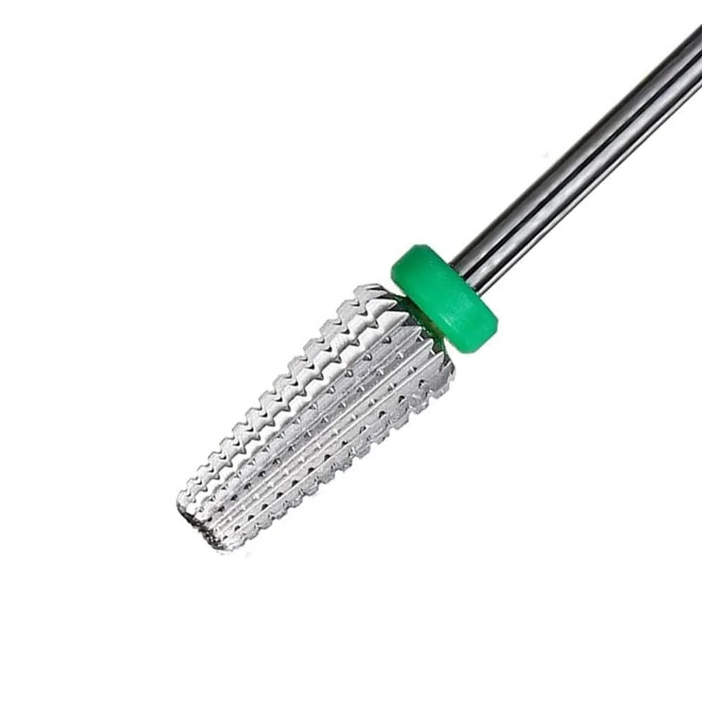 Punta da trapano professionale 5 in 1 in carburo per rimuovere smalto e gel per unghie rimanenti sulle unghie, lucidare superfici irregolari
