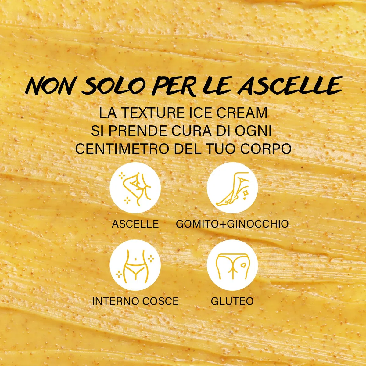 Scrub Detox per le Ascelle con Curcuma e Vitamina C, Rimuovi Macchie scure dalle Ascelle, Deodorante per il Corpo che Uniforma il Tono della Pelle, Scrub Esfoliante per il Corpo per Donne e Uomini