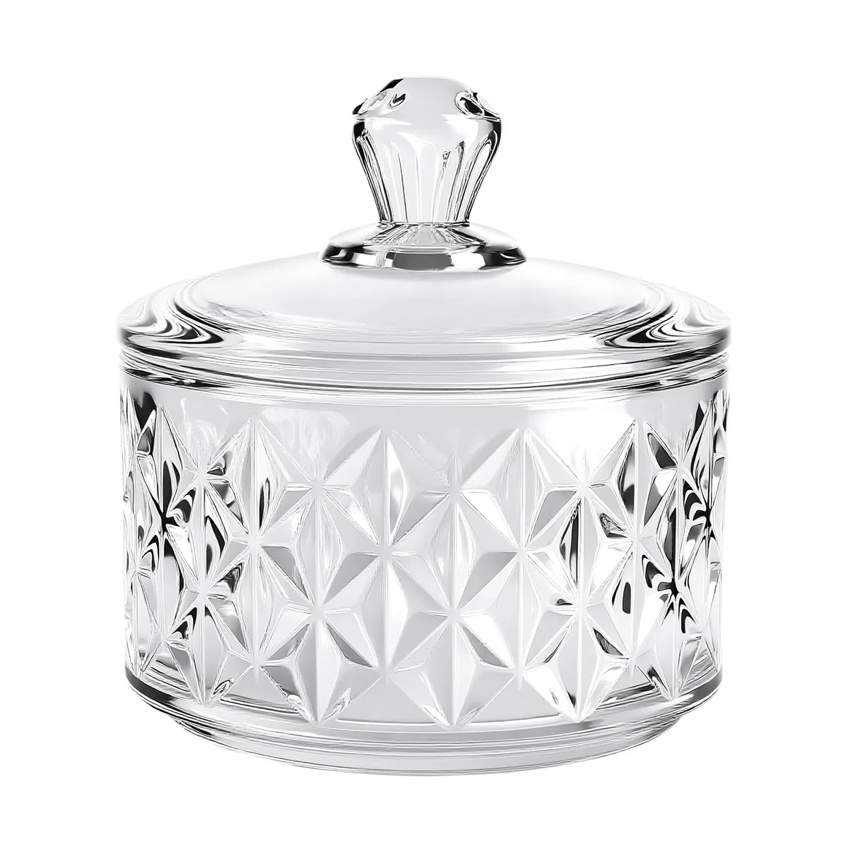 BQAN Crystal Dappen Dish con coperchio – 60 ml professionale acrilico liquido contenitore per nail art & monomero – piatto rotondo in vetro trasparente per uso salone