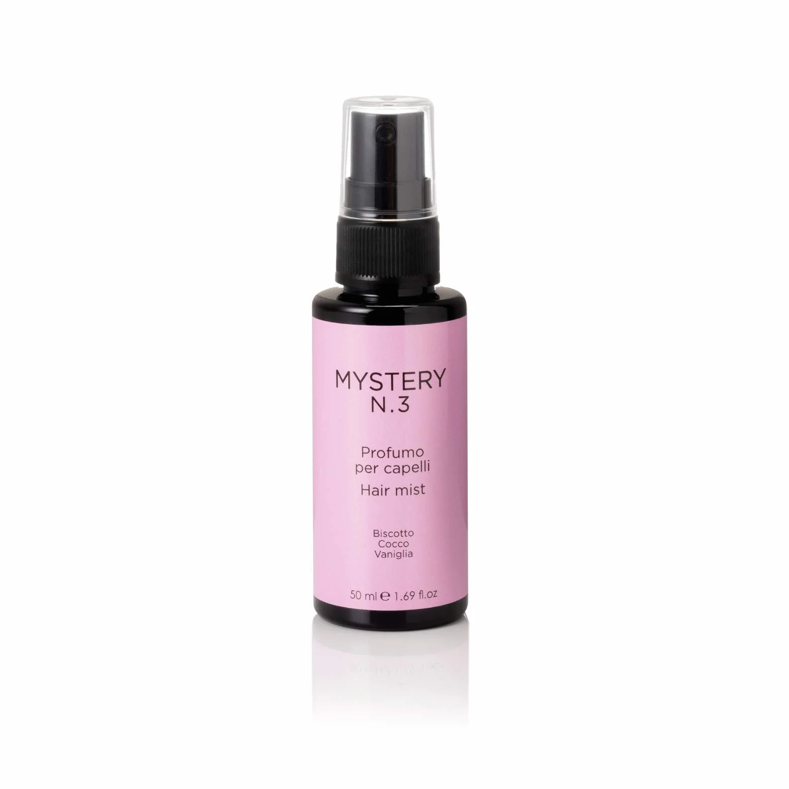 Mystery, N. 3 Profumo per Capelli Districante, Azione Anti Crespo con Avvolgenti Note di Biscotto, Cocco e Vaniglia, Facilita la Pettinabilità dei Capelli, 50 ml