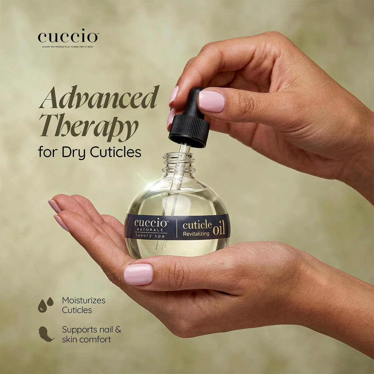 Cuccio Naturale - Olio rivitalizzante per cuticole agli agrumi e bacche selvatiche, 75 ml, rosso