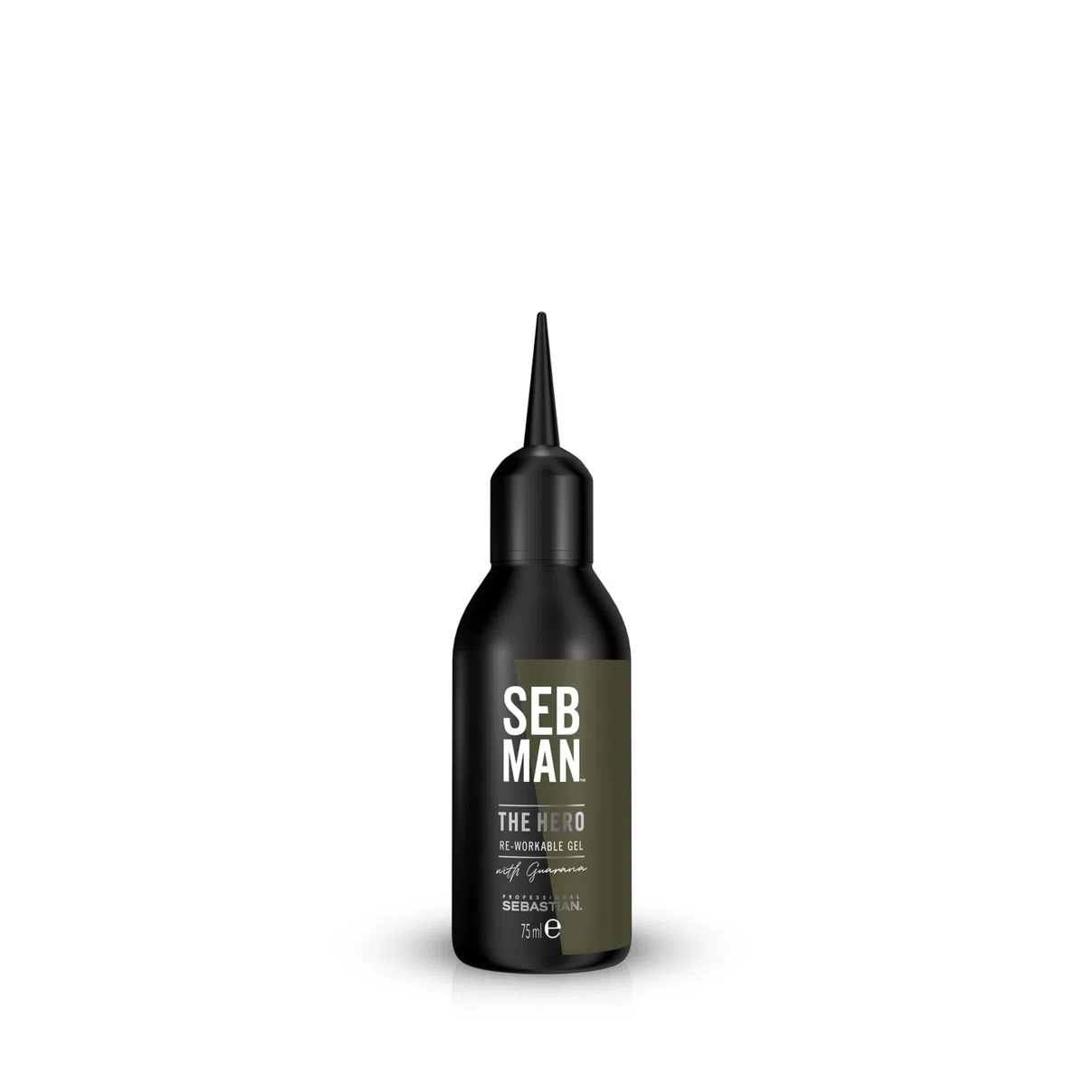 Seb Man The Hero, Gel Liquido Modellabile, A Lunga Durata, Finitura Lucente, Per Tutti i Tipi di Capelli, Facilmente Modellabile, 24 ore di Sostegno, 75ml
