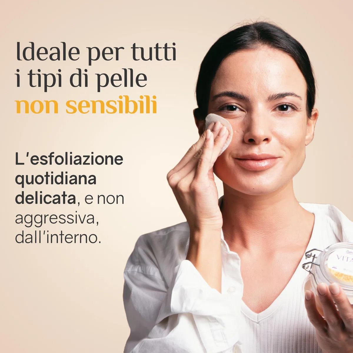 Ardaraz Dischetti di Rinnovamento Cellulare con Vitamina c e Acido Glicolico. Dischetti Antimacchia imbevuti di tonico esfoliante viso delicato. Peeling Chimico Viso uso quotidiano. 50 pz