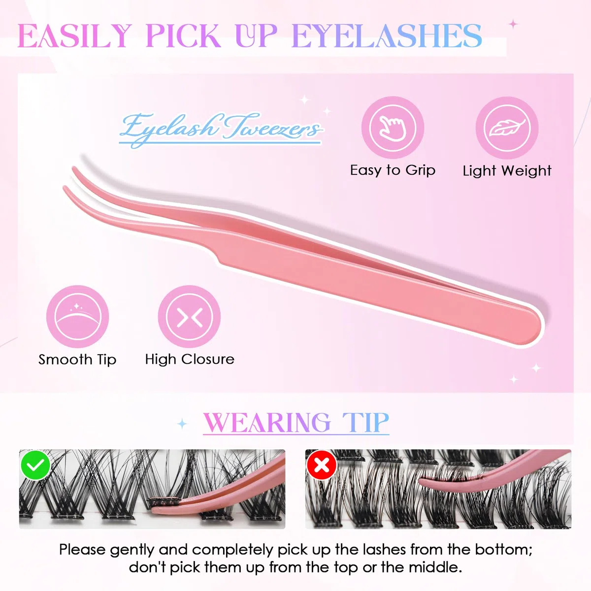 INPING Ciglia Finte Autoadesive, 2 Modelli Kit Extension Ciglia Fluffy Volume Lashes, Ciglissime Press e Go kit con Pinzette per Principianti DIY Lash Senza Colla 8-16mm
