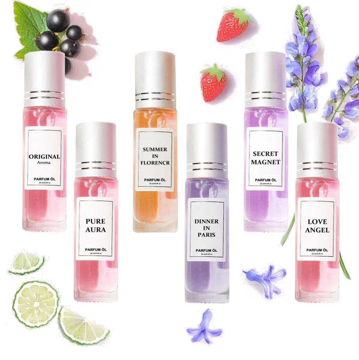 6 Pezzi 2025 Nuovo Profumo di Feromoni Donna Originale Scent Feromoni Profumi Feromoni Ambientato Scents Feromoni Profumo Mini Profumo Set Portatile e Lunga Durata