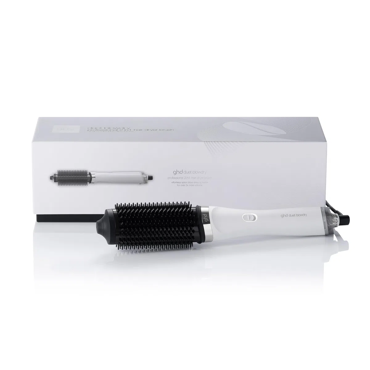 ghd Duet Hair Dryer Brush, Wet to Hair Dryer, No Heat Damage, 3 Times More Volume, 24 Hours Long Lasting Results, Frizz Free Drying, 50% More Shine, Color