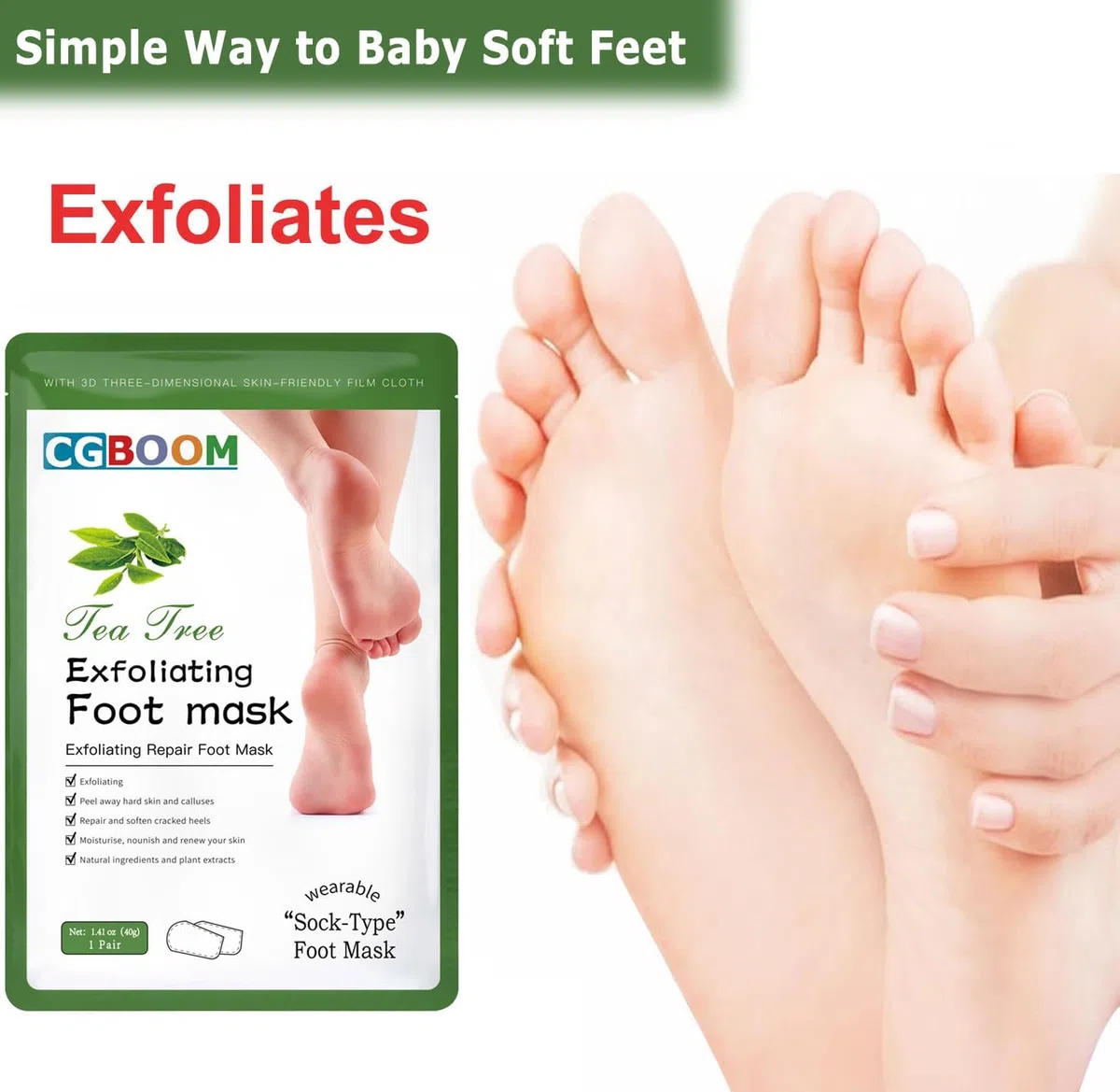 Maschera Piedi Esfoliante | Trattamento Calli e Duroni | Cura e Scrub Piedi | Peeling Piedi Forte | Pulizia Talloni Screpolati | Foot Peel Mask Calzini Pedicure Peel Off | Pesca 5 Paia