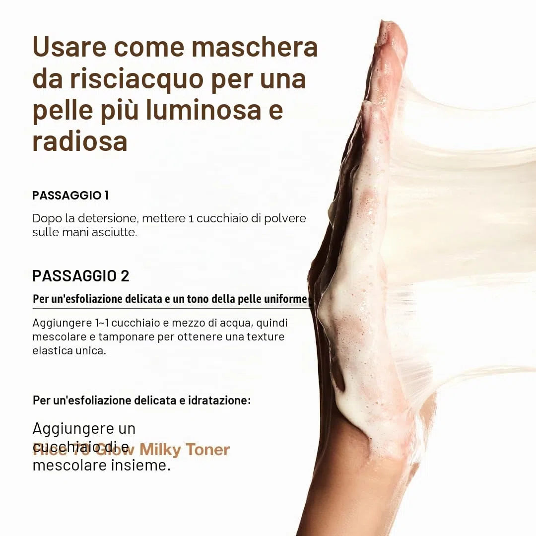 Anua Rice Enzyme Brightening Cleansing Powder - Detergente viso in polvere esfoliante enzimatica, pori puliti, pelle luminosa, powder cleanser coreano skincare, rice cleanser (40g)