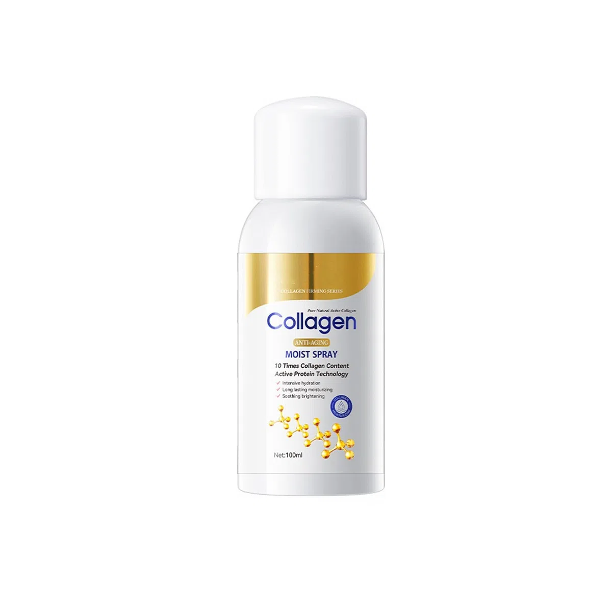 Collagen Siero spray per viso, spray per collagene con acido ialuronico, idratazione istantanea di plumping per corpo e viso, anti-rughe e anti-invecchiamento, tutti i tipi di pelle