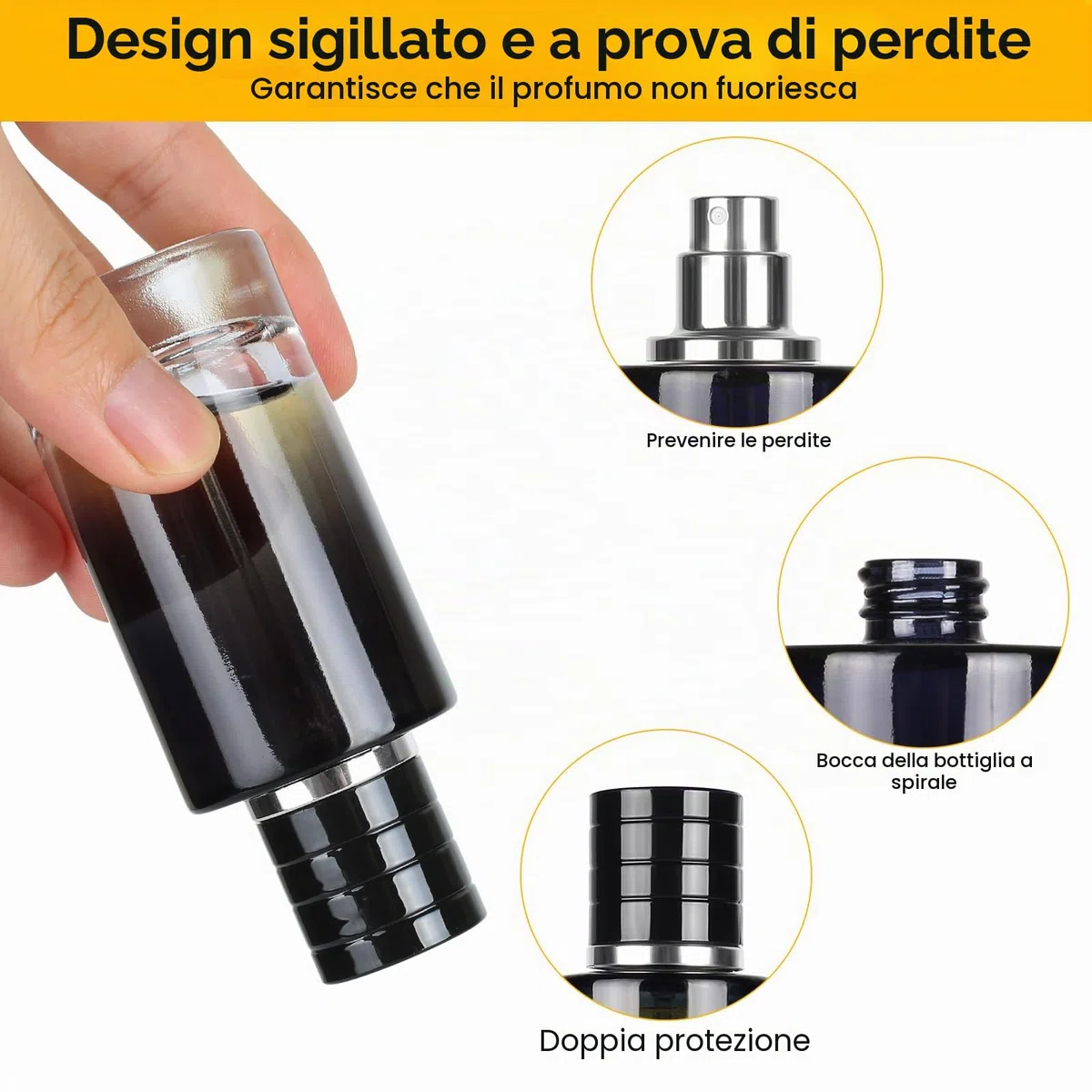 3 Pezzi Boccette Profumo Ricaricabili, 50ml Profumo Nebulizzatore di Profumo Rotondo Blu Sfumato, Portatile Nebulizzatori e Porta Profumo per Uomo e Donna Profumi Viaggi Cosmetici