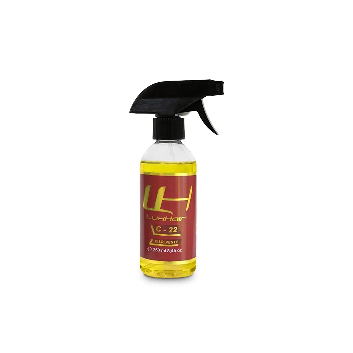 LuxHair C22 solvente per protesi capelli, extension e parrucche. Aiuta a rimuovere la colla per capelli e i nastri dai capelli e dal cuoio capelluto | 250 ml |