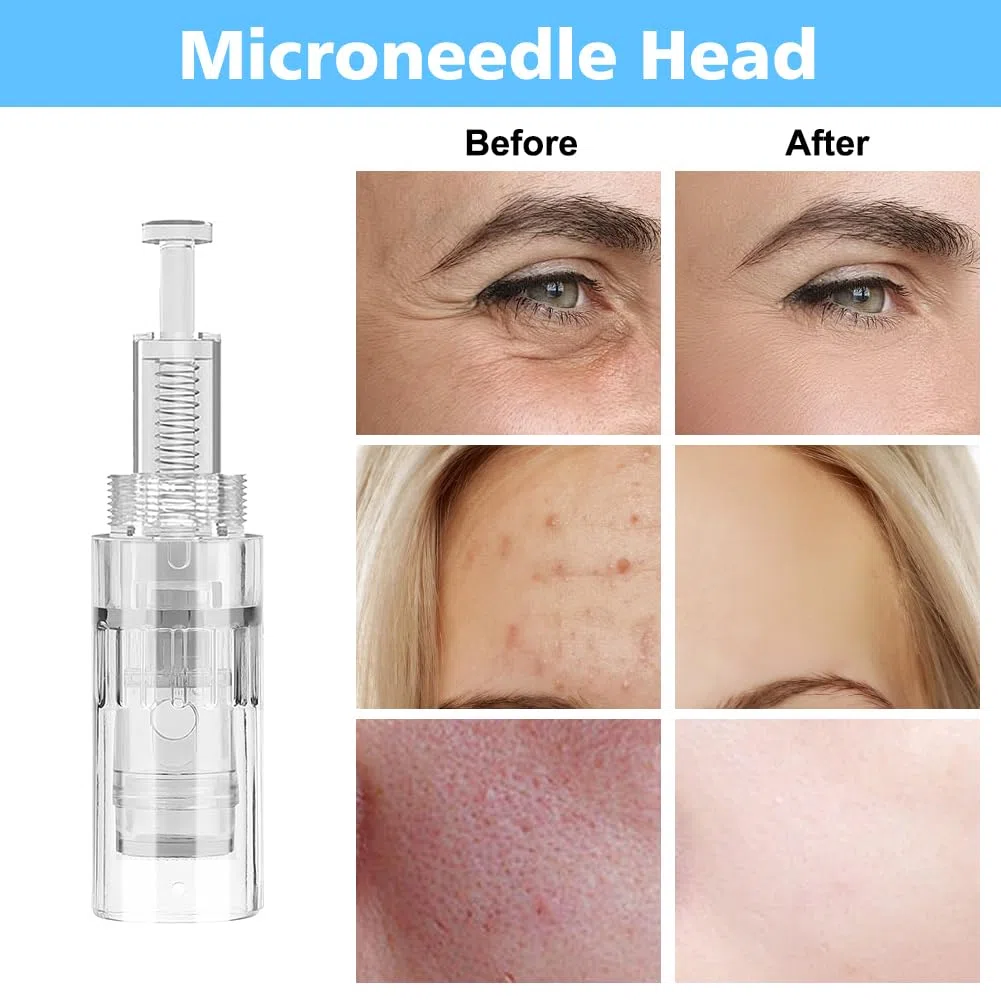 20 cartucce di ricambio per Dermapen – Nano Microneedling aghi di ricambio – Micro Nano aghi ricambi per Microneedling elettrico Dermapen, chiusura filettata, confezione sterile