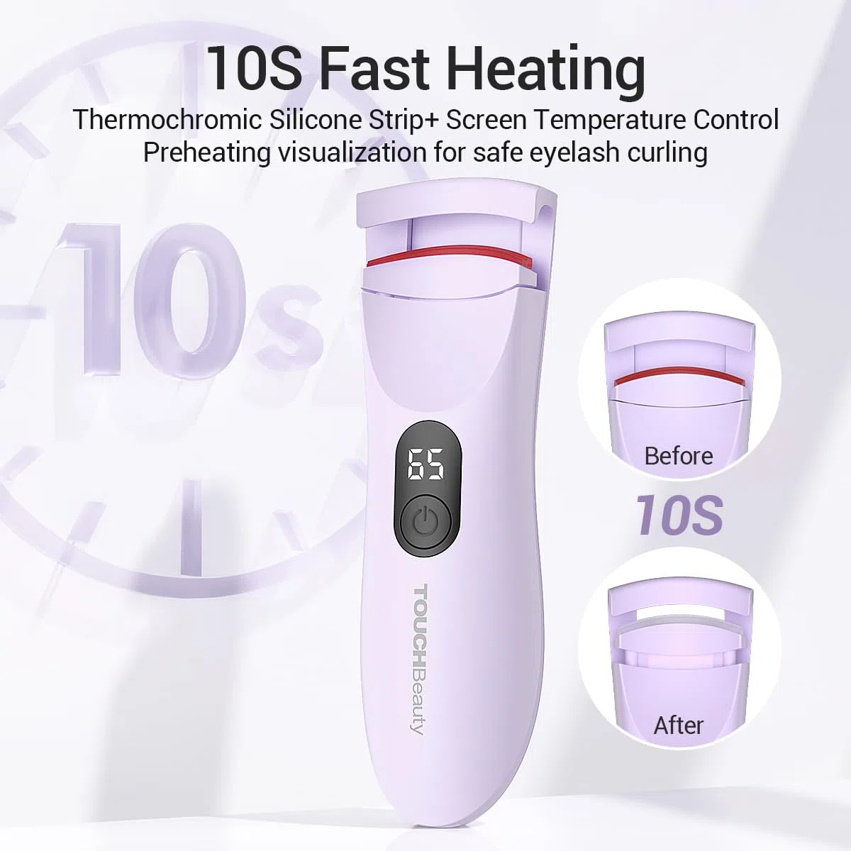 TOUCHBeauty Piegaciglia Riscaldabile Elettrico