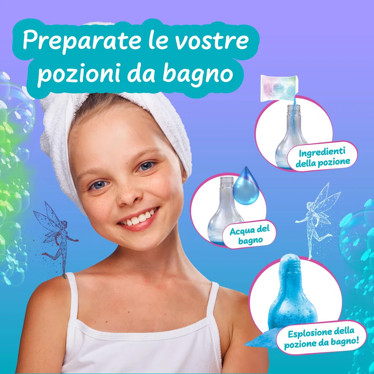 Science4you Pozioni da Bagno per Bambini +6 – Kit per Fare Pozioni, Bombe da Bagno, Kit Scientifico Educativo: 3 Esperimenti, Regalo Cosmetico Ideale per Compleanno, Natale per Ragazze di 6 7 8+ Anni