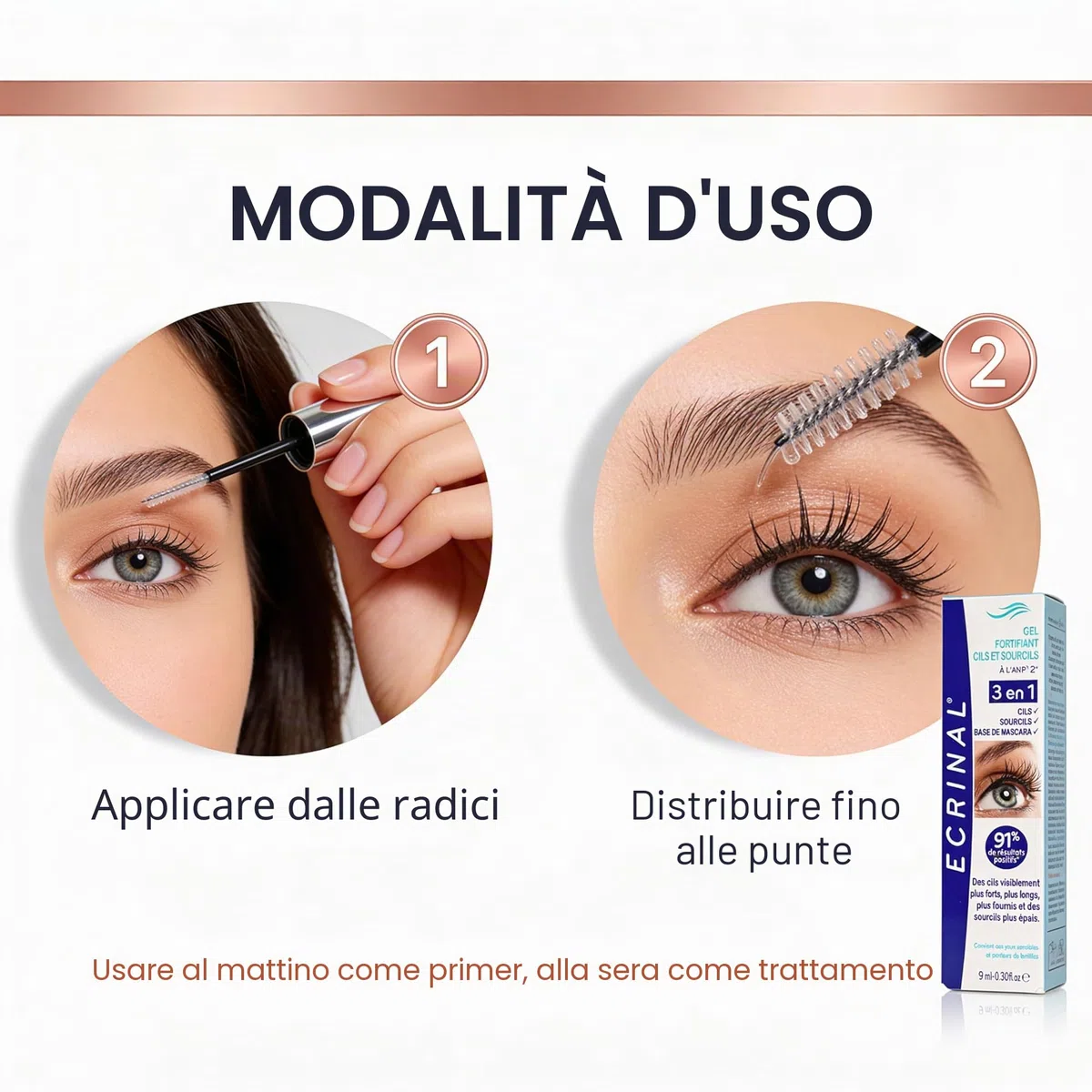 ECRINAL NUOVO FORMULA Rafforzante Ciglia Gel con ANP2+ 9ml
