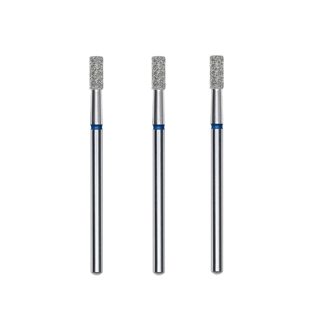 STALEKS PRO Set di 3 frese diamantate per unghie, 6 x 2,5 mm. Forma cilindro (grana media)