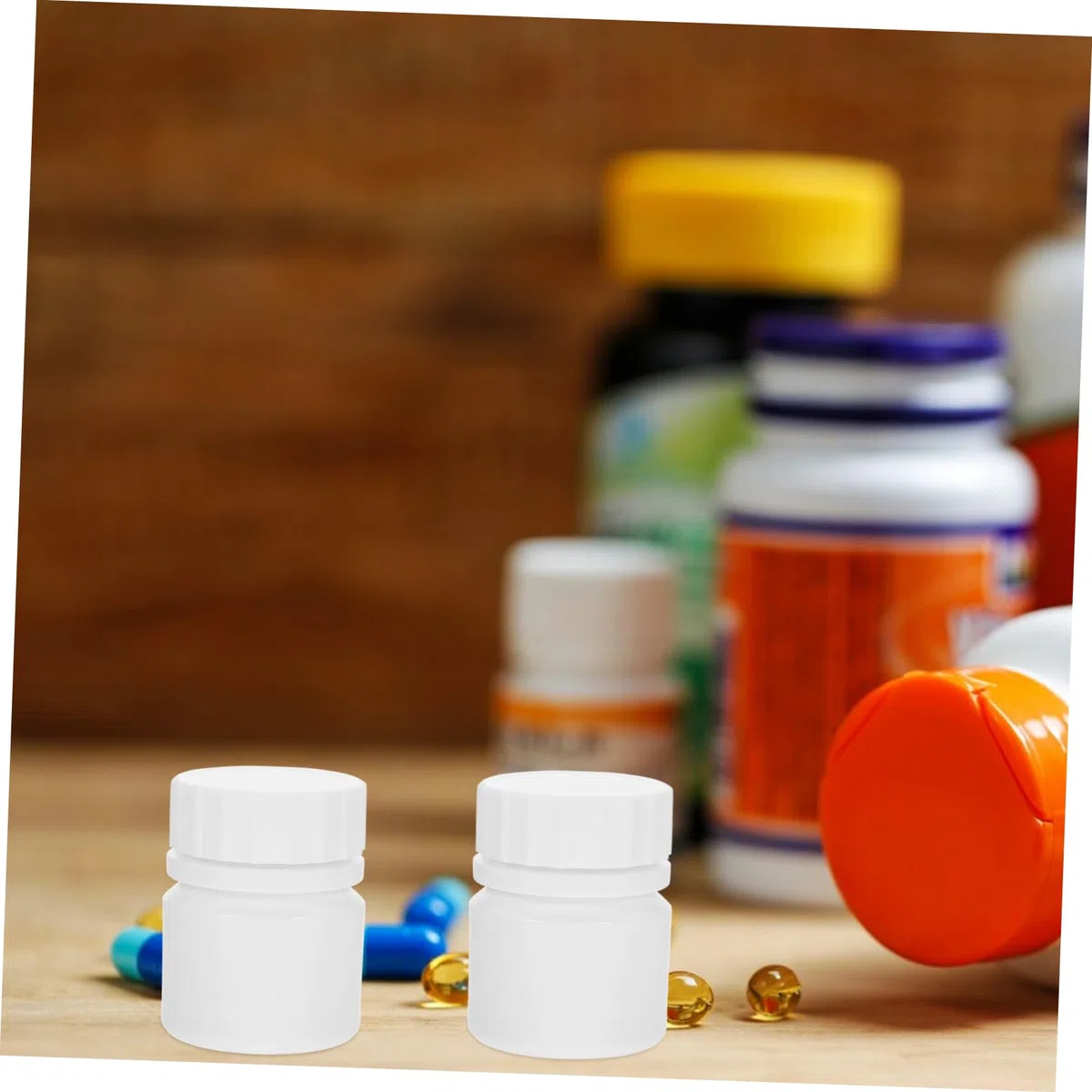 Anneome 12 Bottiglie Ricaricabili per Medicinali da 30Ml in Hdpe con Tappo a Vite Bianco Riutilizzabili per Contenitore Viaggio e Organizzatore Compatto