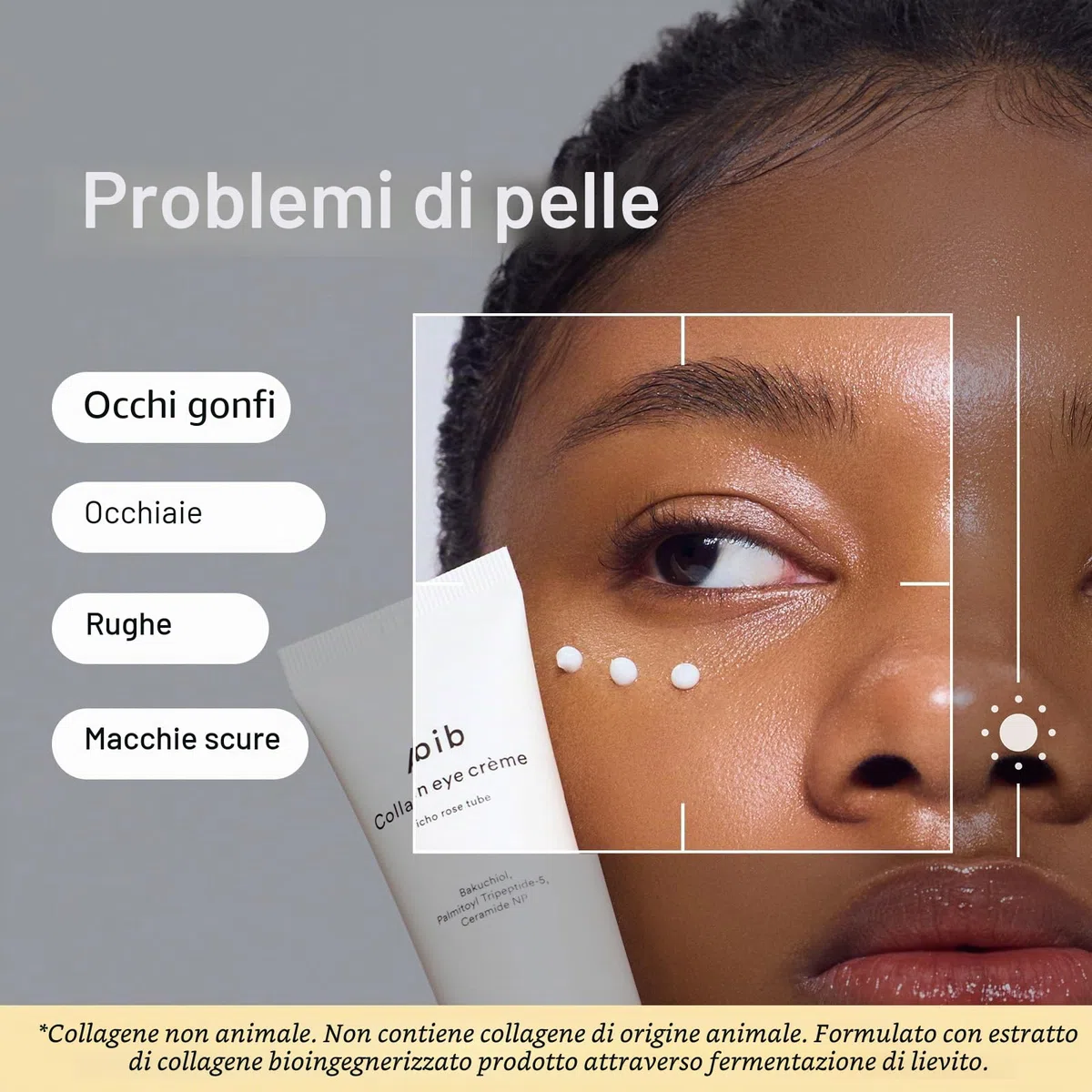 Abib Crema Contorno Occhi Al Collagene Jericho Rose Tube Per Occhiaie E Borse, Linee Sottili Sotto Gli Occhi