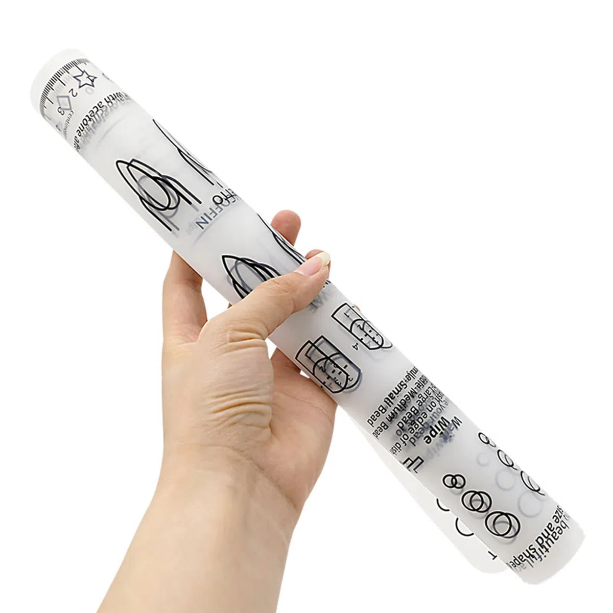 1pz Tappetino in Acrilico per Allenamento per Unghie, Tappetino per Manicure, Pieghevole, Lavabile, per Tavolo, per la Pratica dell'applicazione di Strumenti per Manicure (U72-1)
