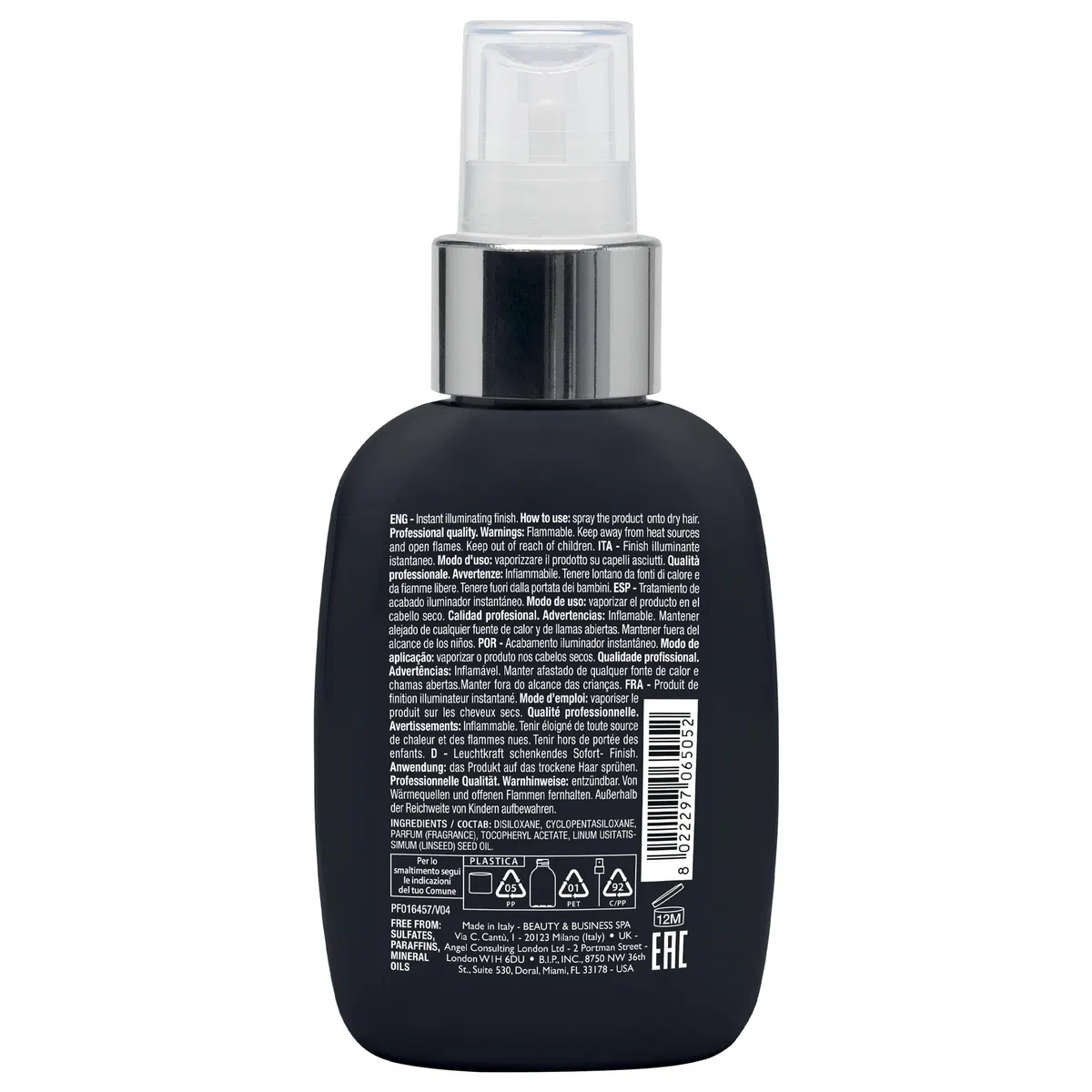 Alfaparf Milano| Semi di Lino Sublime |Cristalli Spray - Finish illuminante istantaneo per tutti i tipi di capelli, 125ml