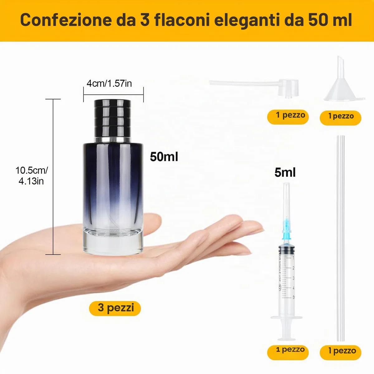 3 Pezzi Boccette Profumo Ricaricabili, 50ml Profumo Nebulizzatore di Profumo Rotondo Blu Sfumato, Portatile Nebulizzatori e Porta Profumo per Uomo e Donna Profumi Viaggi Cosmetici