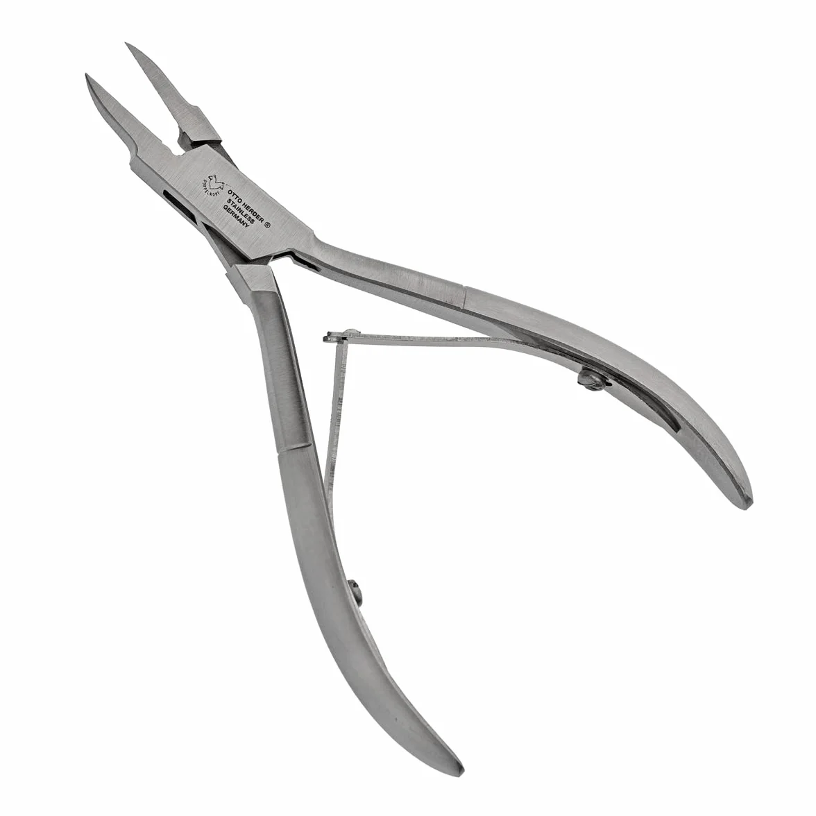 OTTO HERDER – Pinza angolare 11,2 cm antiruggine per la cura dei piedi – Pinza per unghie appuntita con lama sottile appositamente progettata per unghie incarnite