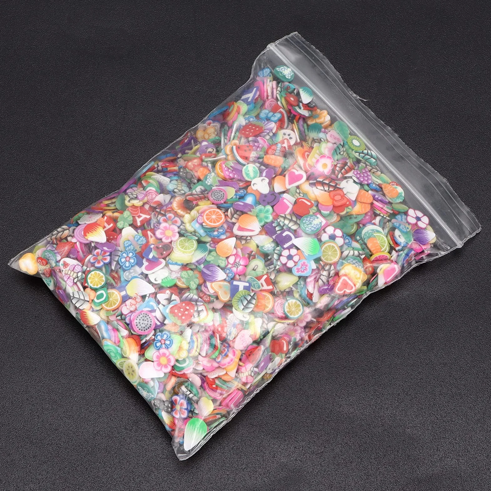 3000 pezzi di fette di frutta per nail art, forniture per slime di frutta, perline di argilla fai da te, argilla impermeabile fai da te per lavori fai da te, creazione di slime e decorazione per telef