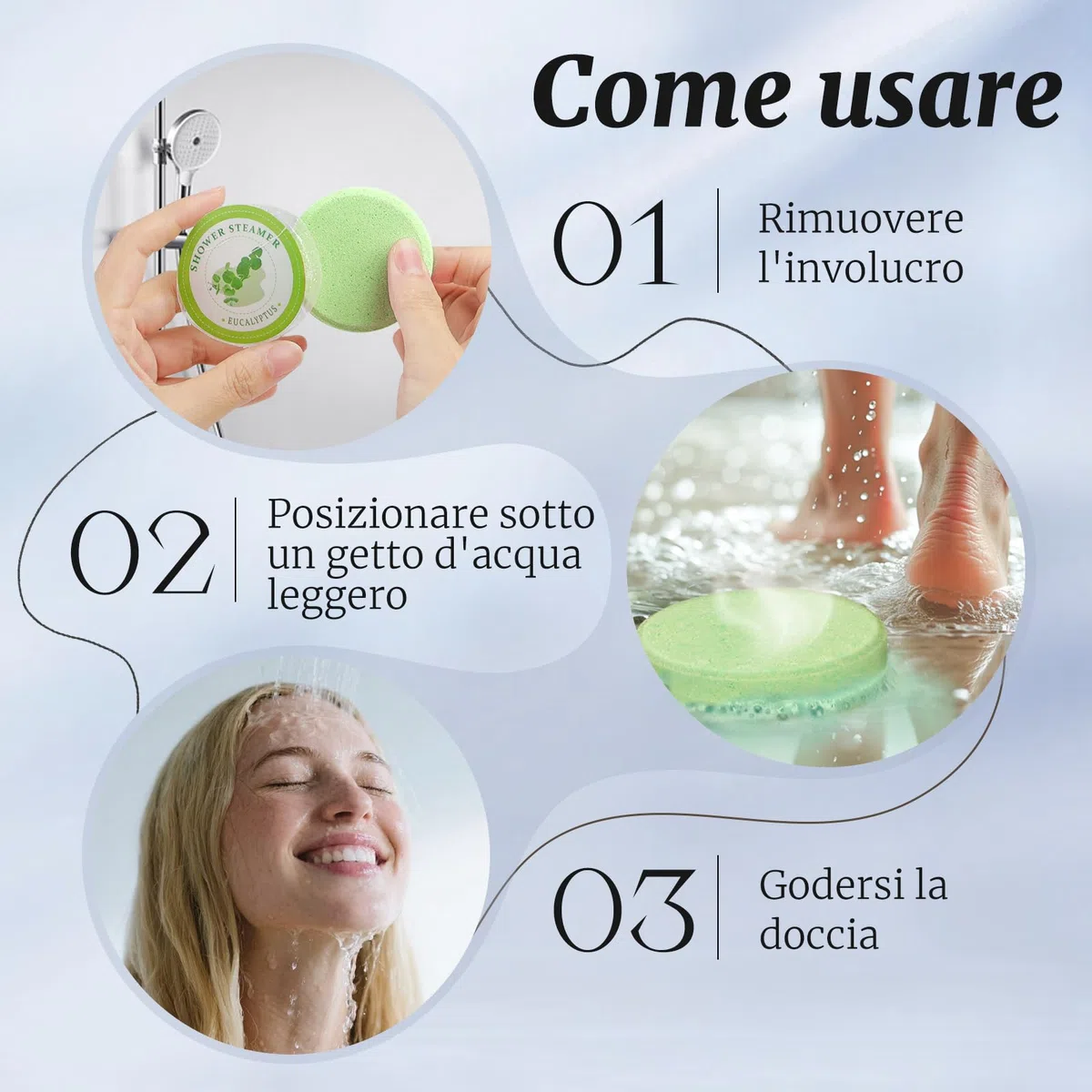 8 Bombe da Doccia, Linkax Idee Regalo Donna, Shower Bomb Con Oli Essenziali Naturali per Relax e Benessere, Regalo Donna, Uomo, Amica, Compleanno, San Valentino, Festa Della Mamma