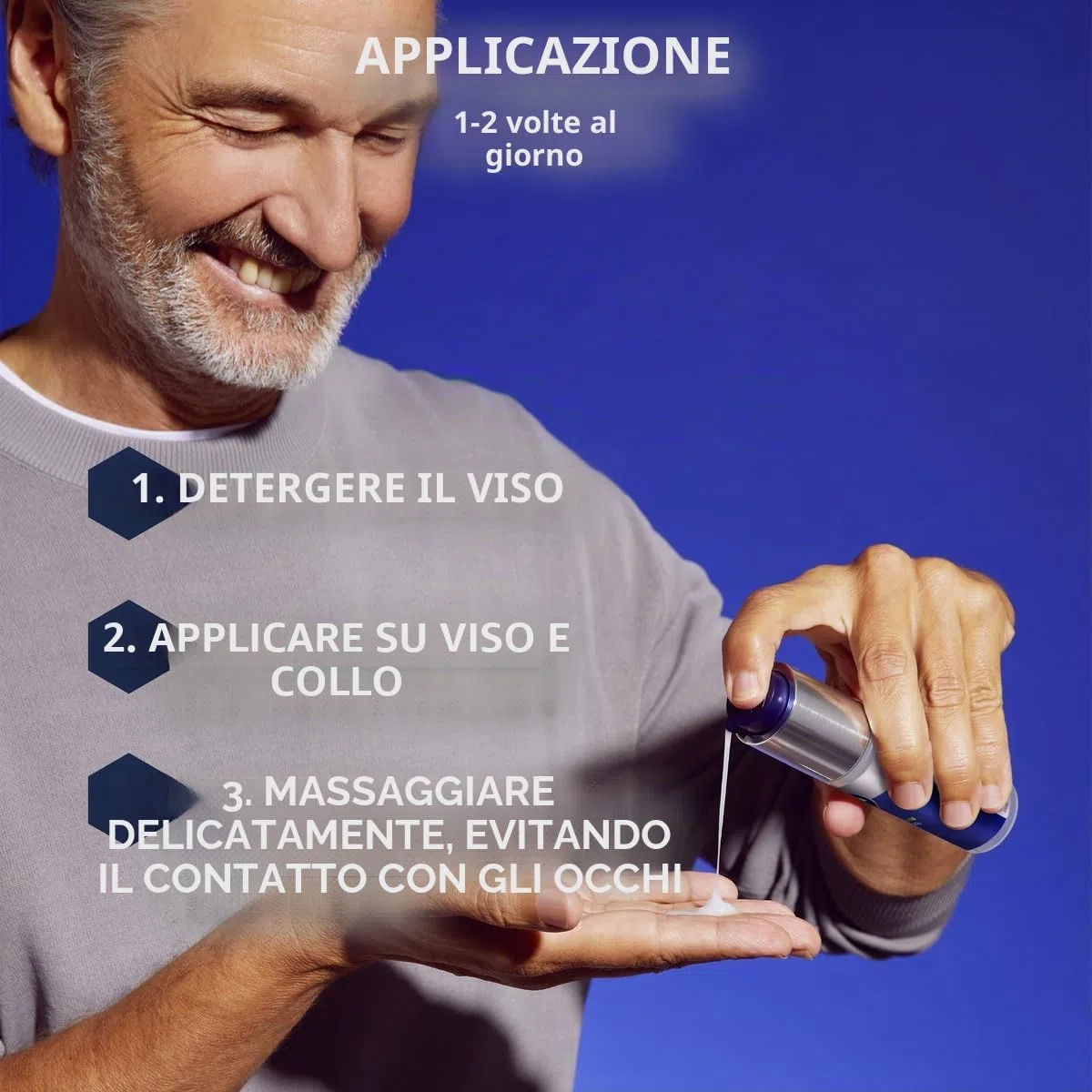 NIVEA MEN Gel viso anti-età Hyaluron Hydro, rinfrescante cura del viso con ialurone e pro-retinolo, gel ad assorbimento rapido per 24 ore di umidità intensa e attenua le rughe visibili (50 ml)