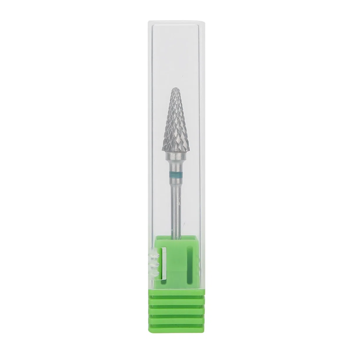 Nail Drill Bit, Punta Professionale Forma Conica, Punta per Manicure in Acciaio al Tungsteno per Manicure, Pedicure, Rimozione Gel, Semipermanente, Acrilico, Nail Art Grana Medium(Etichetta verde)