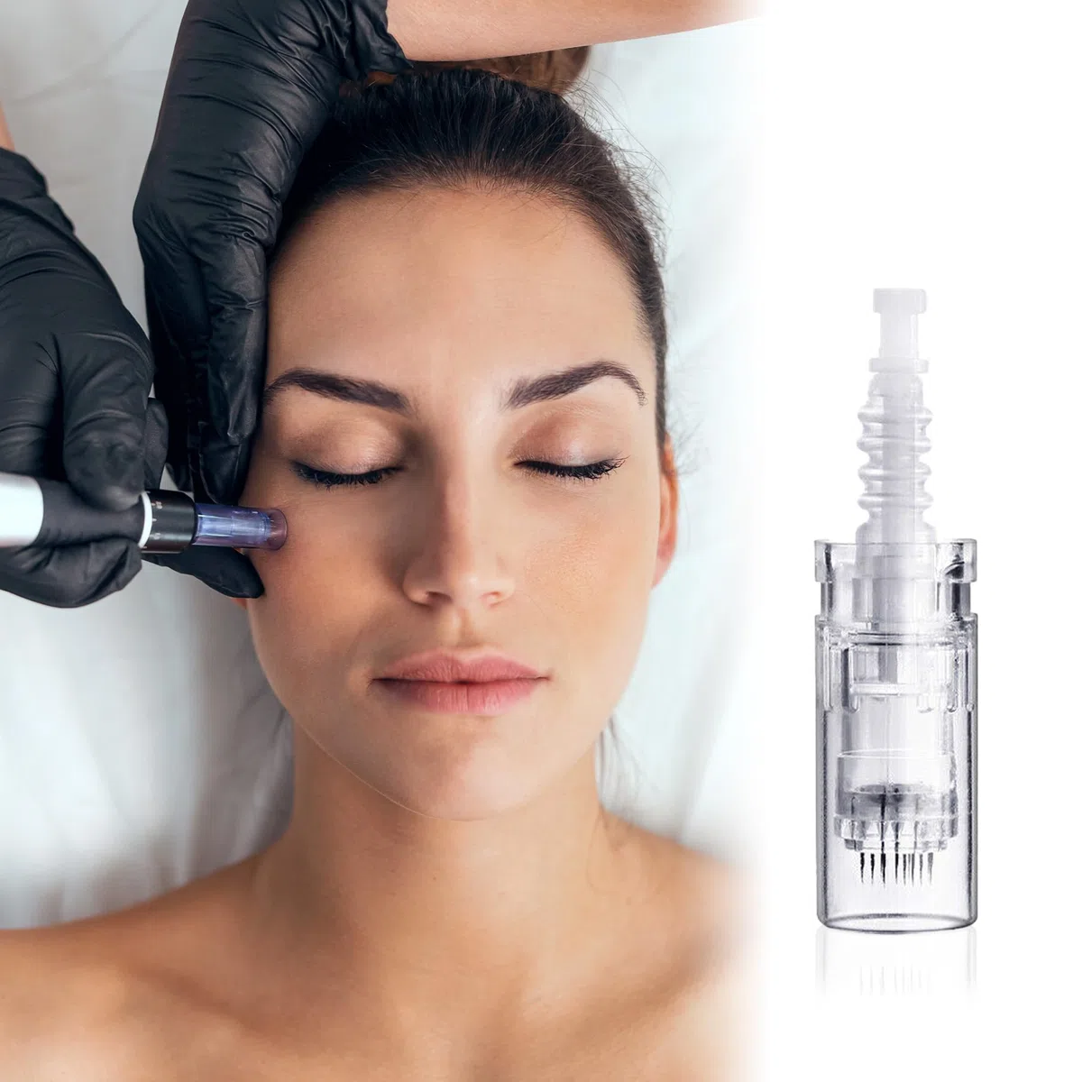 Cartuccia di Aghi da 12 Pin per Dermapen M5 M7 N2 e E30 | Confezione da 10 | Compatibile Solo con Dr. Pen | Ago in Acciaio Chirurgico | Per Ripristino di Capelli e Pelle, Migliora Cicatrici