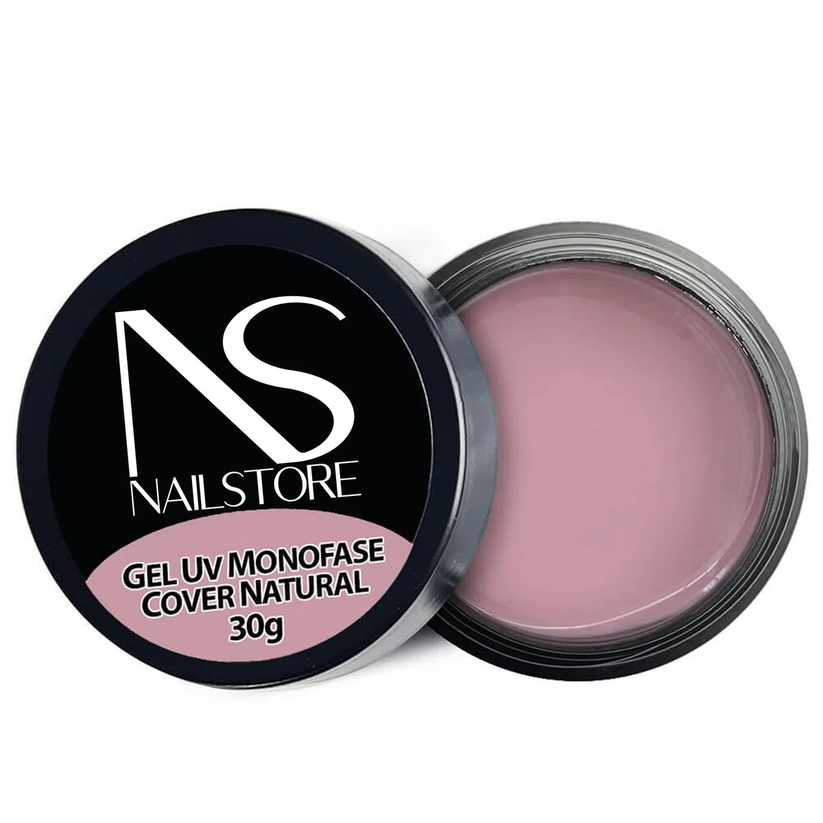 NAILSTORE - Gel UV Led Costruttore Monofasico Cover Natural - media densità - autolivellante - camouflage - facile lavorabilità – adatto per Refill e allungamento con cartina (30 g)